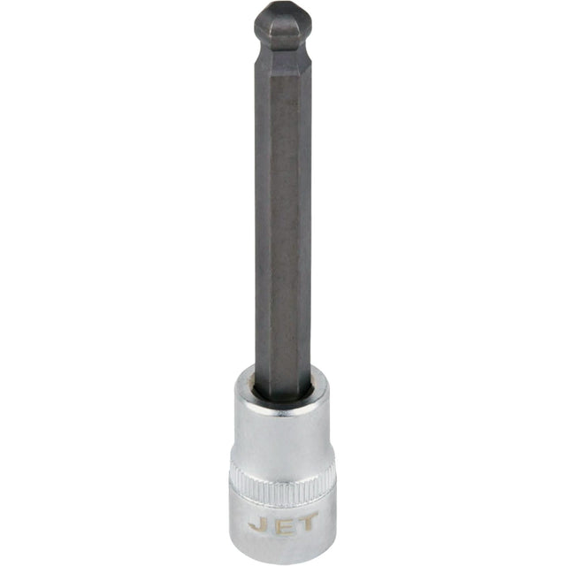 Bit Socket, Hex Ball, 9 mm x 4" L, 3/8" Drive