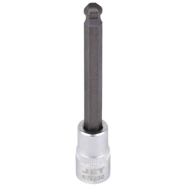 Bit Socket, Hex Ball, 3/8" x 4" L, 3/8" Drive