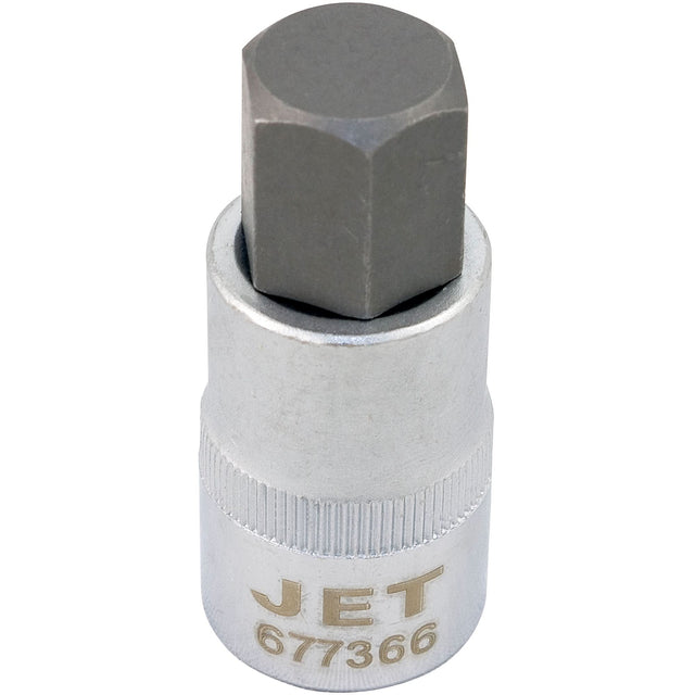 Bit Socket, Hex, 16 mm x 2" L, 1/2" Drive