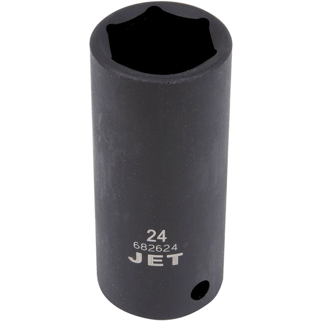 Socket, Impact, 24 mm, 1/2" Drive, 6 Points, Deep