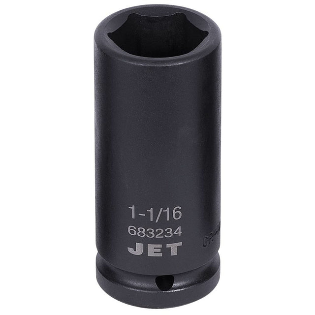 Socket, Impact, 1-1/16", 3/4" Drive, 6 Points, Deep