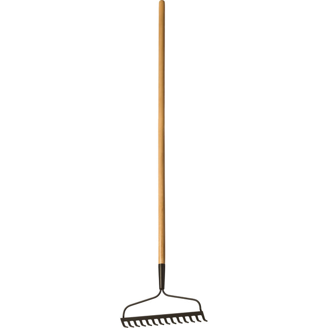 Bow Rake, Wood Handle, 51" L, 14" Blade, 14 Tines