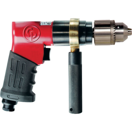 Reversible Drill, 15 CFM, 1/4" NPTF, 3/8" Chuck