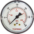 Replacement Pressure Gauge, 2" , 0 - 175 psi, Back Mount, Analogue