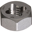 Hexagon Rethreading Dies, Bright Finish, 1-1/2"-6 Thread, High Speed Steel