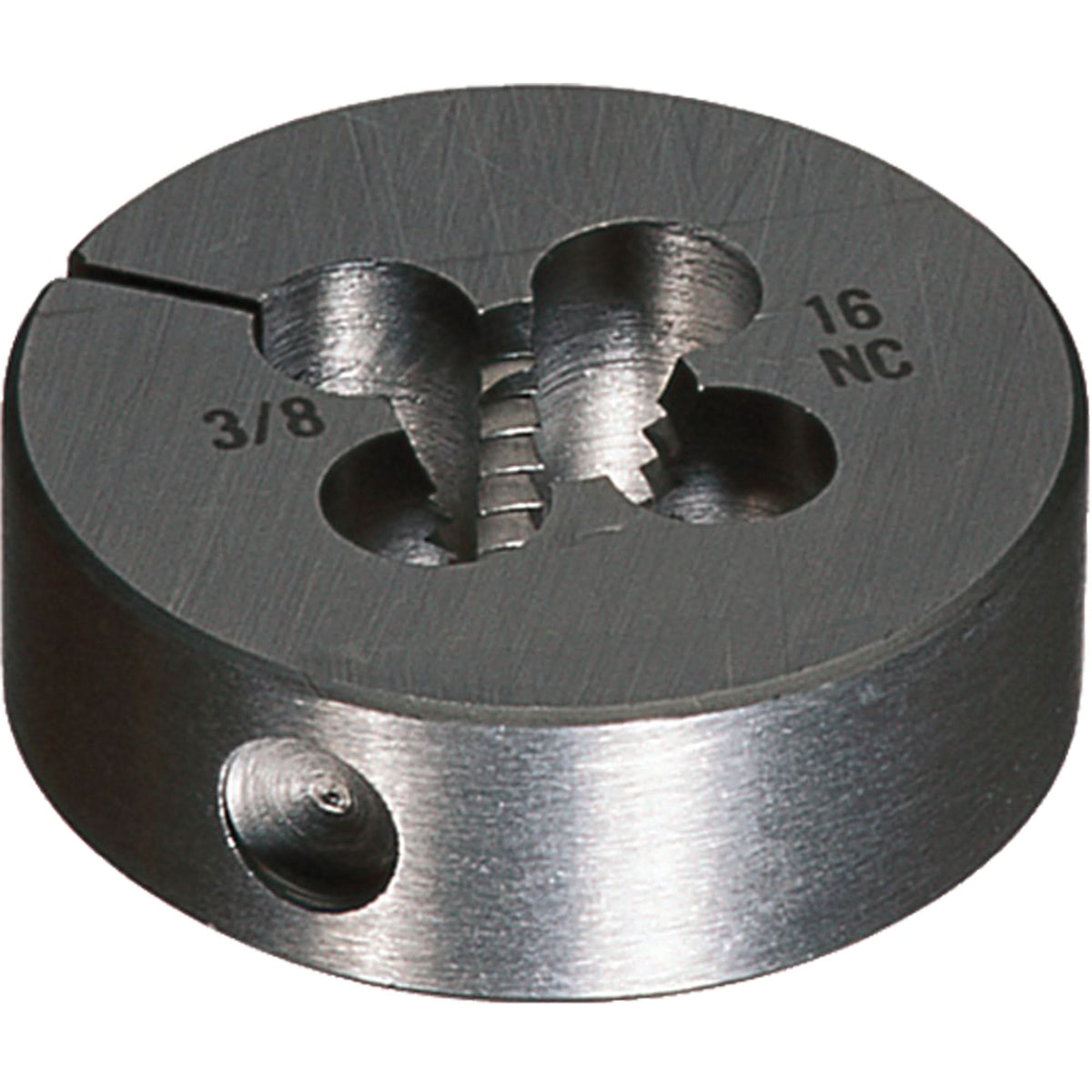 Round Adjustable Die, Bright Finish, 5/8"-11 Thread, High Speed Steel