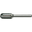 Solid Carbide Burrs - Cylinder Shape with Ball Nose, SC-3, 3/8" Dia., 3/4" Depth of Cut