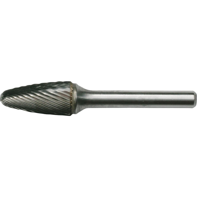 Solid Carbide Burrs - Tree Shape with Ball Nose, SF-51, 6.35 mm Dia., 12.7 mm Depth of Cut