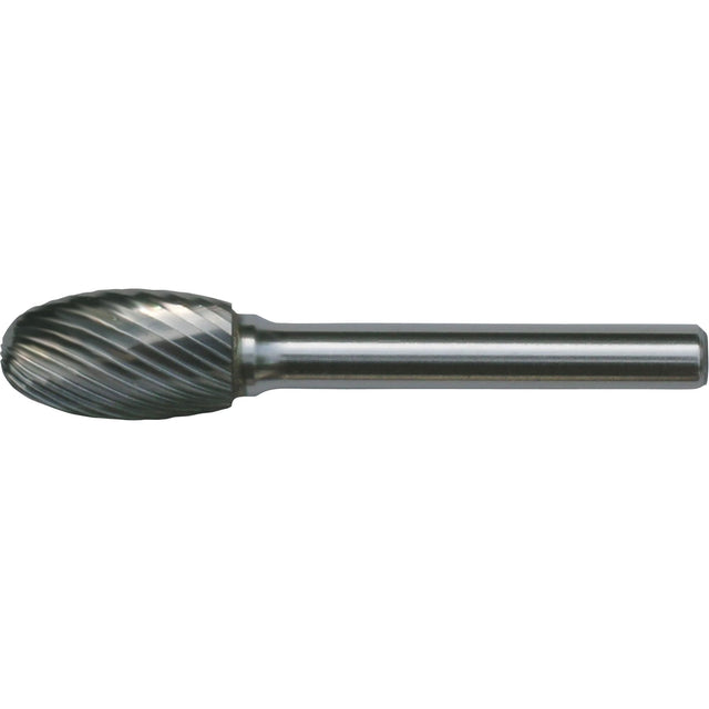 Solid Carbide Burrs - Oval Shape, SE-5, 1/2" Dia., 1/4" Shank, 7/8" Depth of Cut