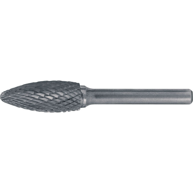 Solid Carbide Burrs - Flame Shaped, 5/16" Dia., 1/4" Shank