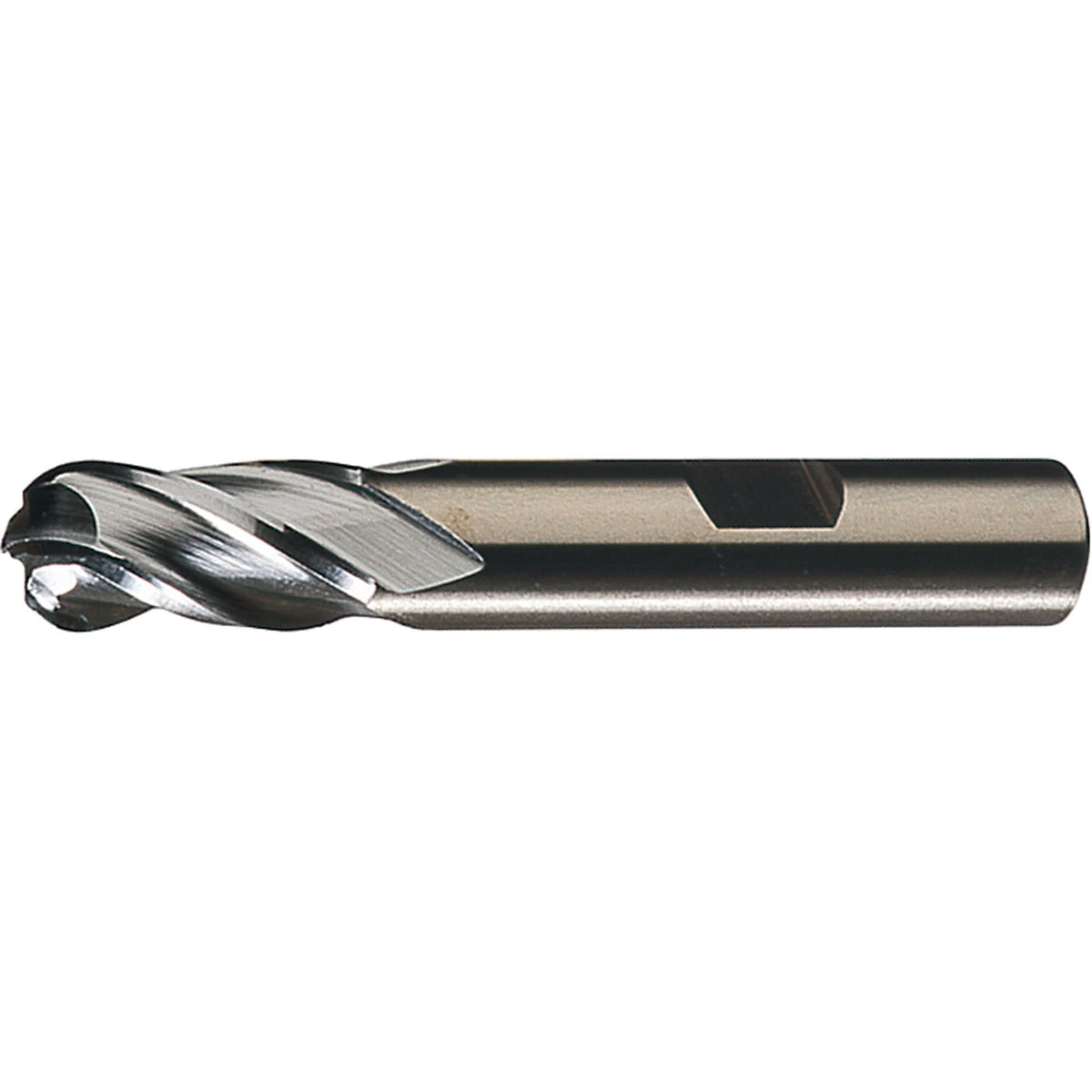 Centre Cutting Ball Nose Single End Finishers, 1/4" Dia., 4 Flutes, High Speed Steel
