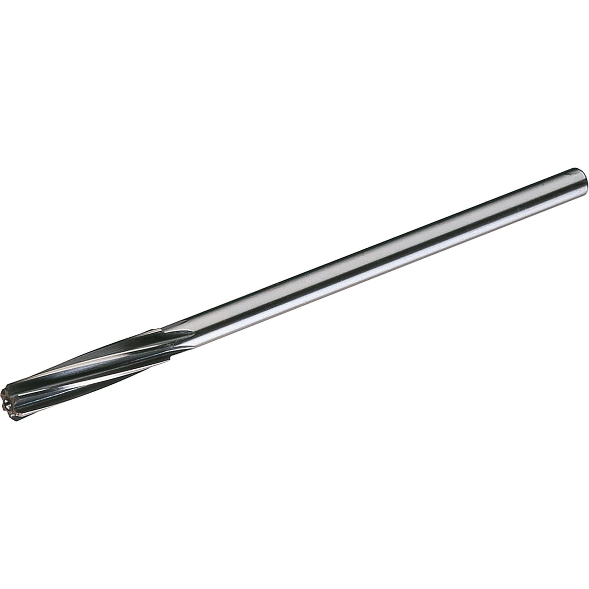Bright Finish Chucking Reamers, 11/16", Spiral Flute, High Speed Steel, Straight Shank