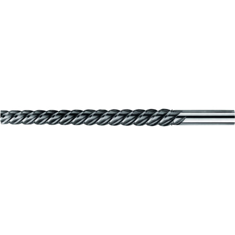 High Spiral Spirex® Taper Pin Reamer, #6 Drill, #6/O Reamer, Spiral Flute, High Speed Steel, Taper Shank