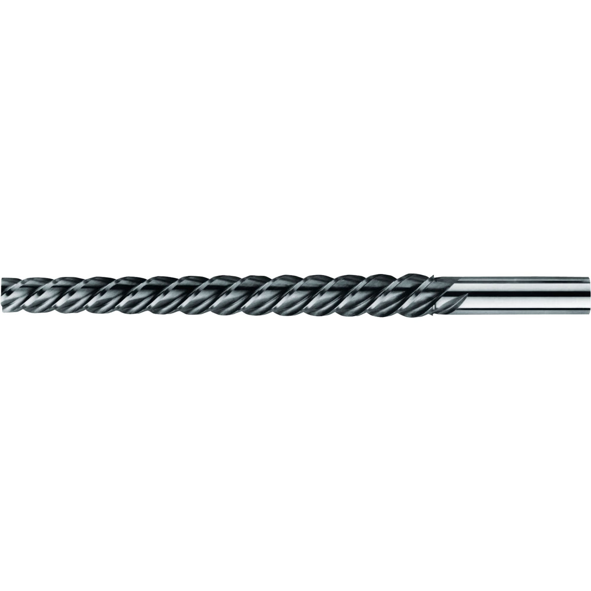 High Spiral Spirex® Taper Pin Reamer, #0 Drill, #0 Reamer, Spiral Flute, High Speed Steel, Taper Shank