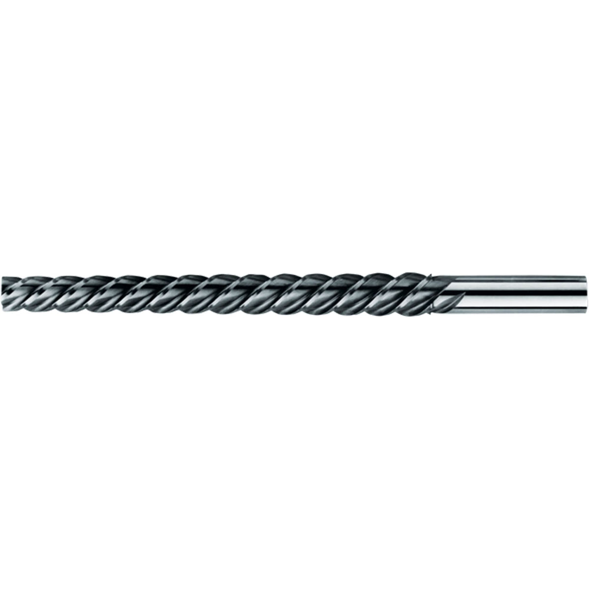 High Spiral Spirex® Taper Pin Reamer, #9 Drill, #9 Reamer, Spiral Flute, High Speed Steel, Taper Shank
