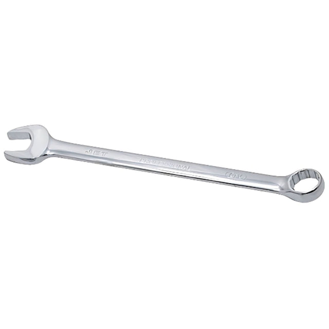 Long Pattern Fully Polished Combination Wrench, 7/16", Chrome Finish