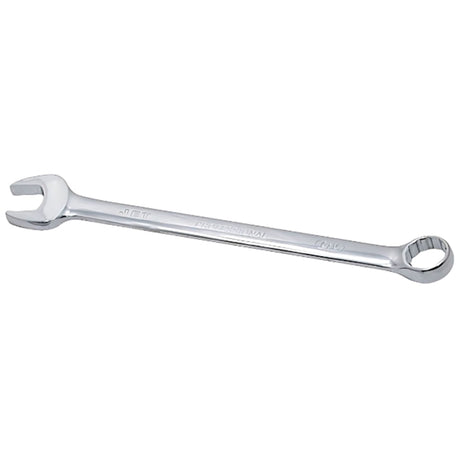 Long Pattern Fully Polished Combination Wrench, 1/2", Chrome Finish
