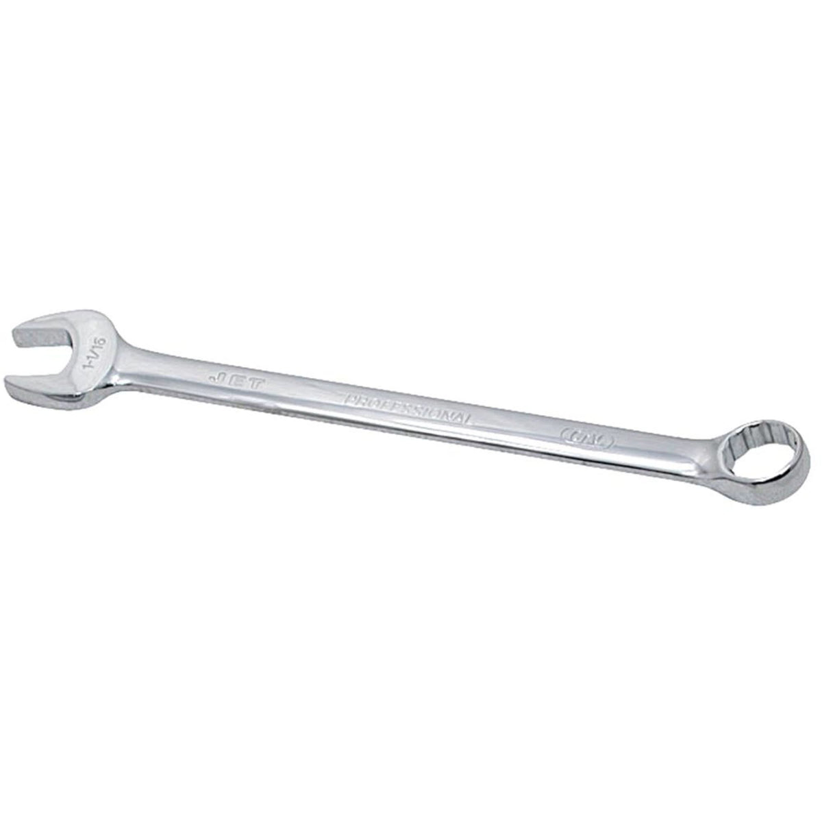 Long Pattern Fully Polished Combination Wrench, 9/16", Chrome Finish