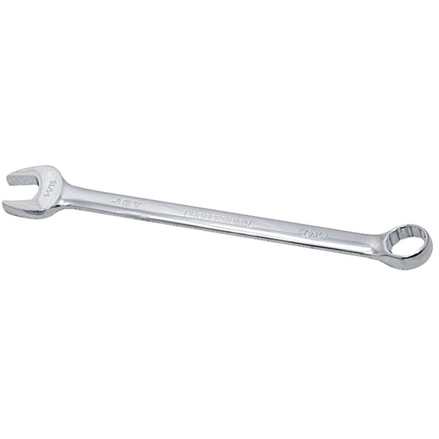Long Pattern Fully Polished Combination Wrench, 9/16", Chrome Finish