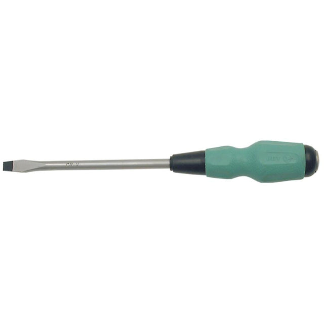 Slot TORQUE DRIVE® Screwdriver, #4 Tip, Round, 4" L, Cushion Grip Handle