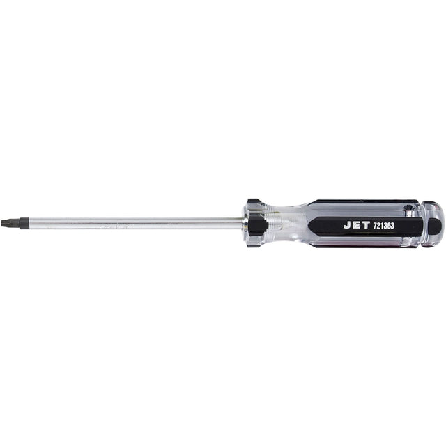 Square Jumbo Handle Screwdriver, #3 Tip, Round, 6" L, Plastic Handle