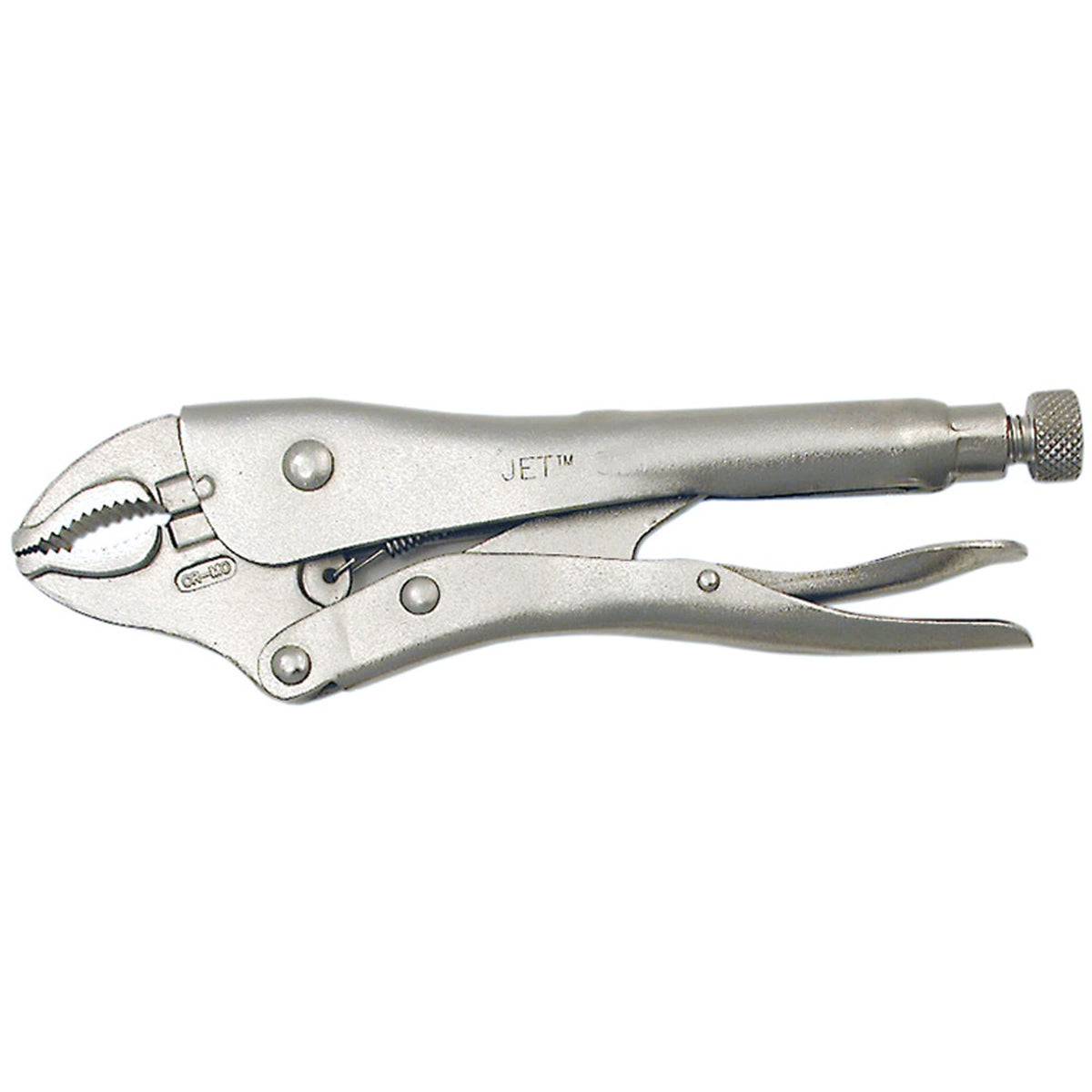 Super Heavy-Duty Locking Pliers with Cutter, 5" Length, Curved Jaw