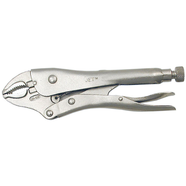 Super Heavy-Duty Locking Pliers with Cutter, 5" Length, Curved Jaw