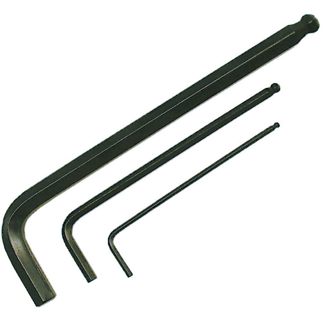 Long Arm Hex Key Wrench, Ball End, 5/64" x L Shape