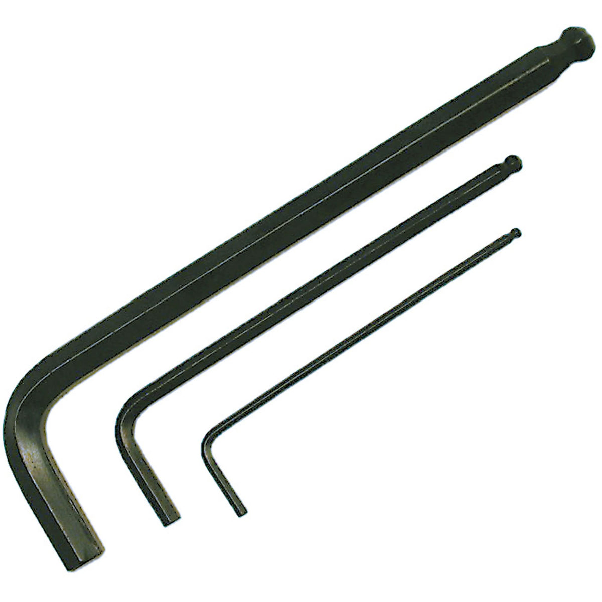 Long Arm Hex Key Wrench, Ball End, 8 mm x L Shape