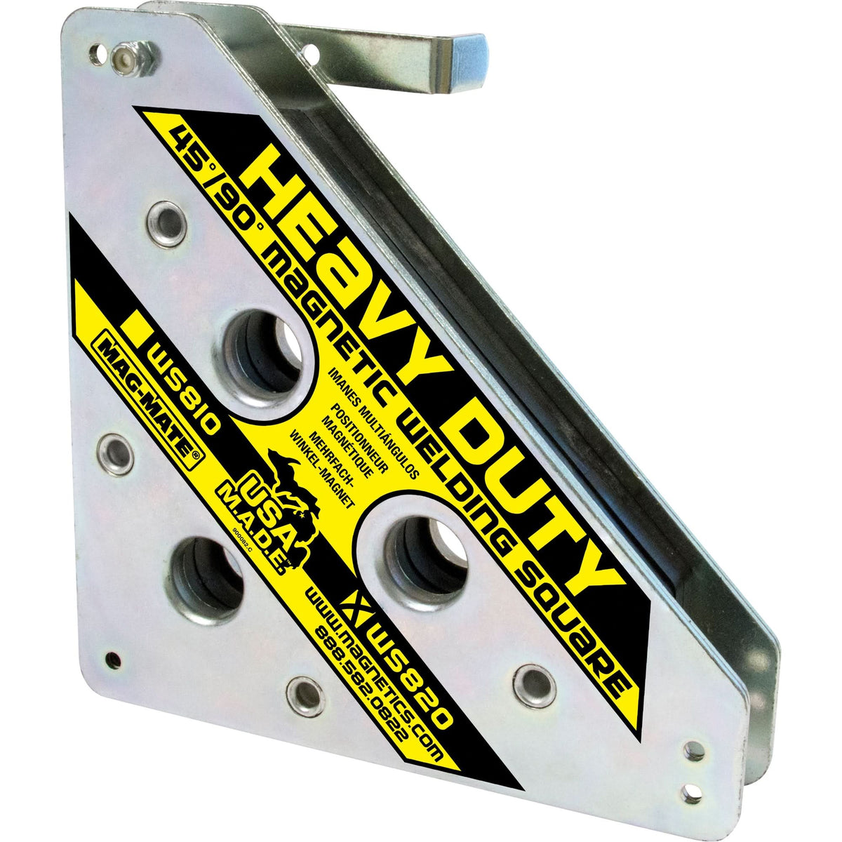 Magnetic Welding Squares, 8" L x 1-1/2" W x 8" H, 325 lbs.