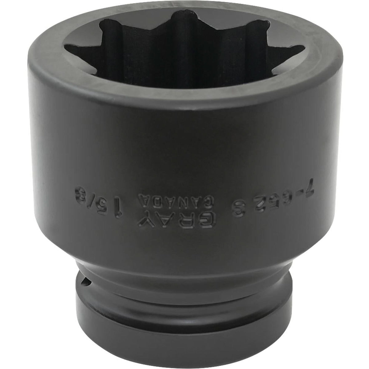 Double Square Socket, Impact, 1-5/8", 1" Drive, 8 Points