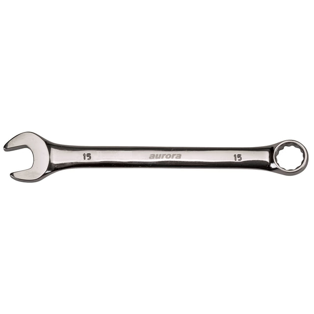 Combination Wrench, 12 Point, 21 mm, Chrome Finish