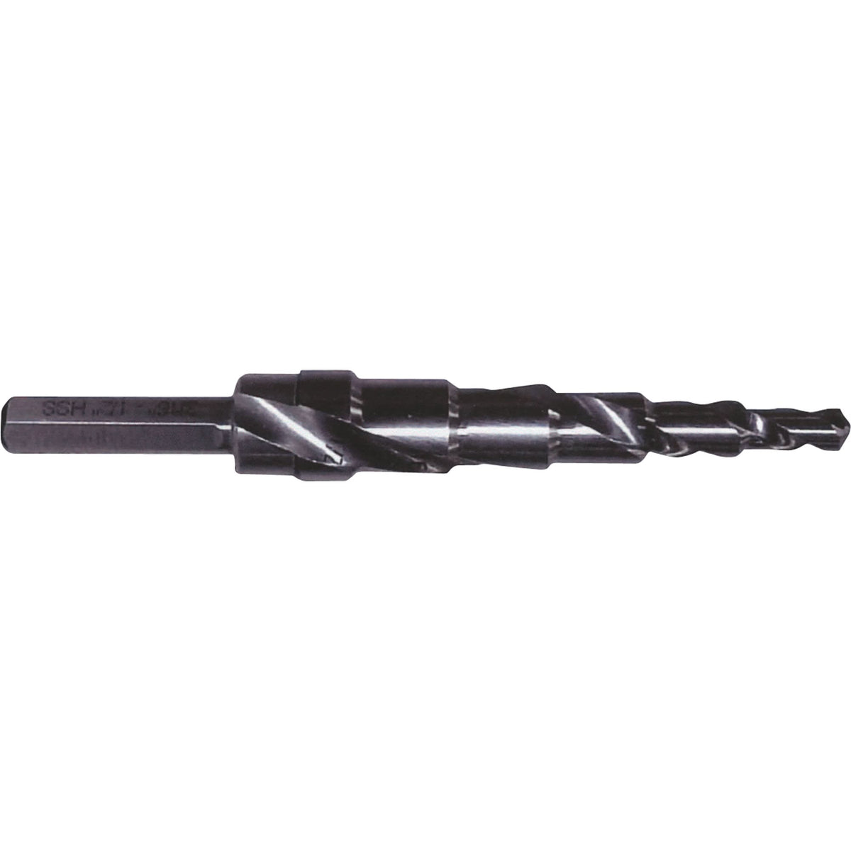 Progressive Step Drill, 3/16" - 7/8" , 1/16" Increments, High Speed Steel