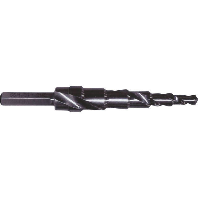 Progressive Step Drill, 1/4" - 3/4" , 1/16" Increments, High Speed Steel