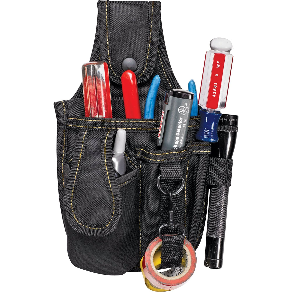 Multi-Pocket Tool & Phone Holders, Multiple Tool Holder, Polyester, 4 Pockets