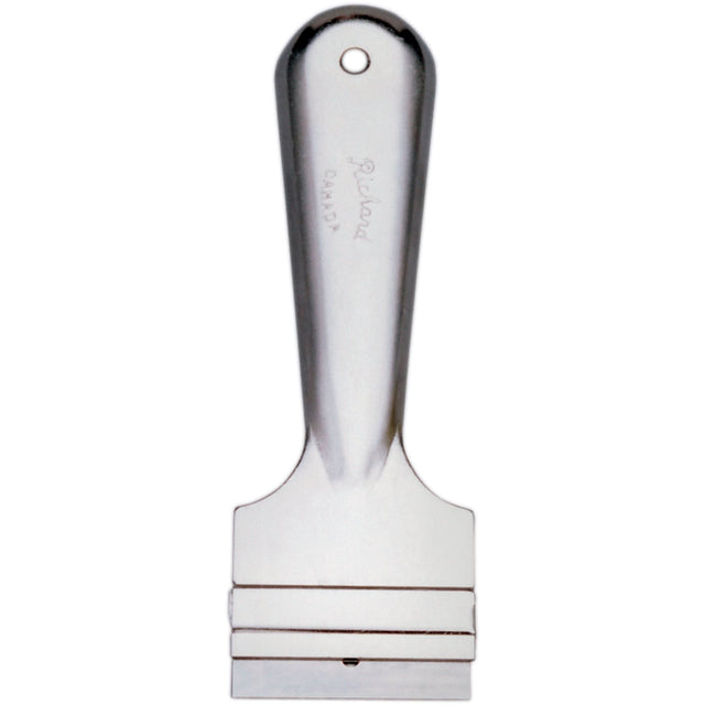 Razor Scrapers, High-Carbon Steel Blade, 1-1/2" Wide, Metal Handle