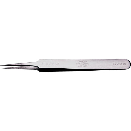 Tweezers - Pointed Tips, Straight Relieved - 4.53" (115 mm)