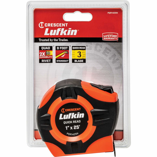 P1000 Series Measuring Tape, 1" x 25', in./ft. Graduations