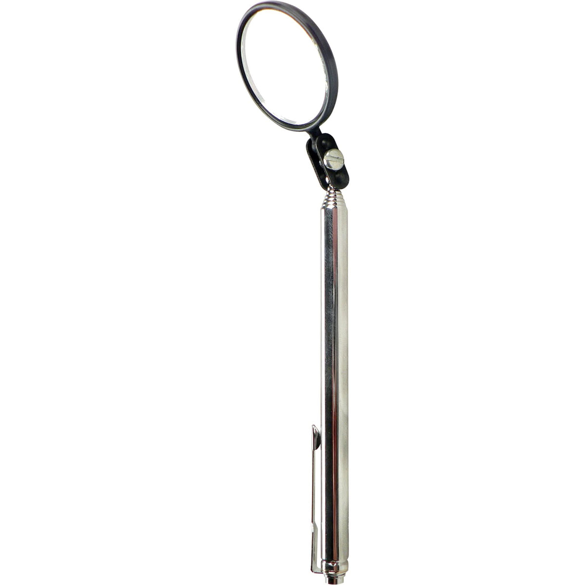 Inspection Mirror, Circular, 1-1/2" L x 1-1/2" W, Telescopic