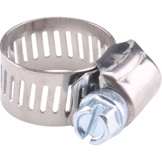 Hose Clamps - Stainless Steel Band & Zinc Plated Screw, Min Dia. 1-1/8", Max Dia. 3"