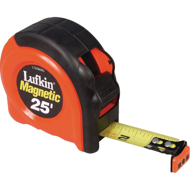 700 Series Magnetic End Hook Measuring Tapes, 1" x 25', in/ft. Graduations