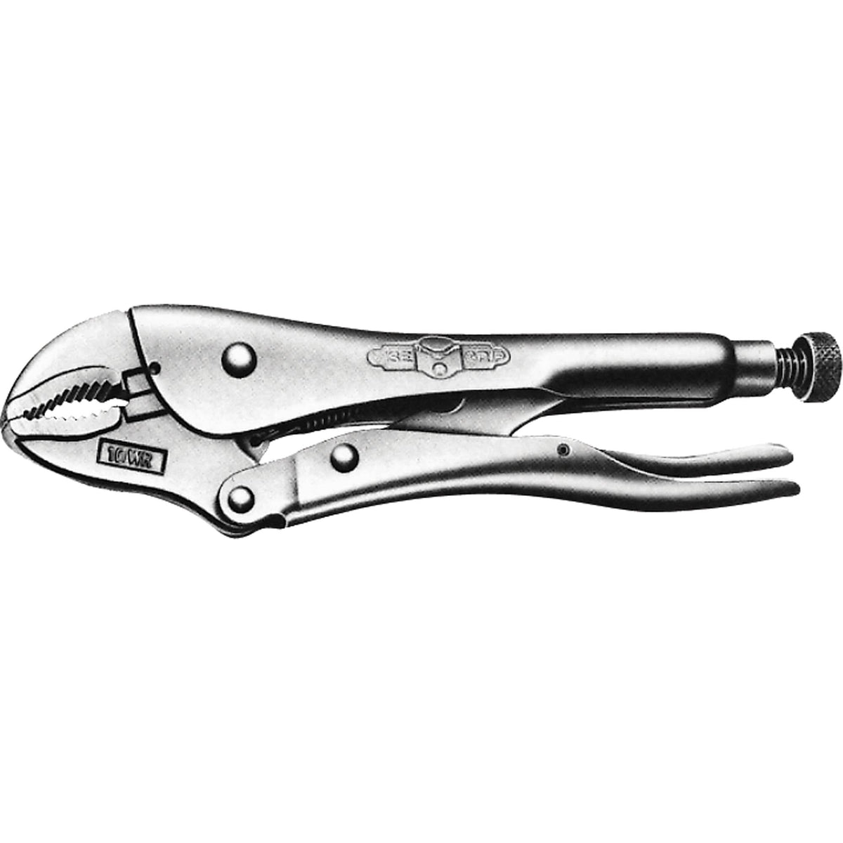Vise-Grip® Pliers with Wire Cutter, 10" Length, Curved Jaw