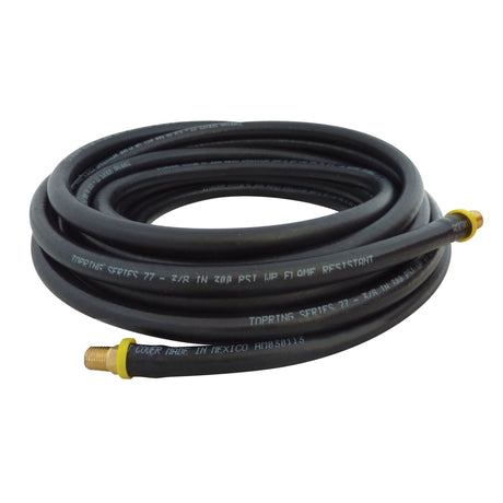 Topflex Lock-On Hoses, Air/Water, Rubber, 1/4" Dia., 500'
