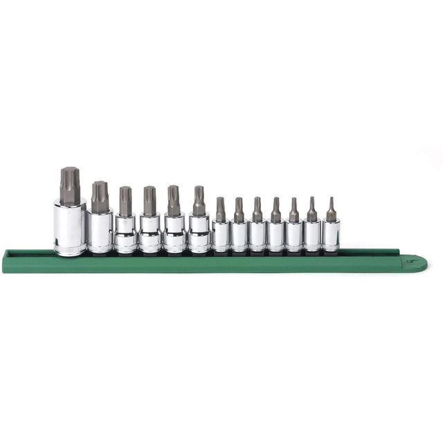 Bit Socket Set, Torx®, 1/2"/1/4"/3/8" Drive, 13 Pcs