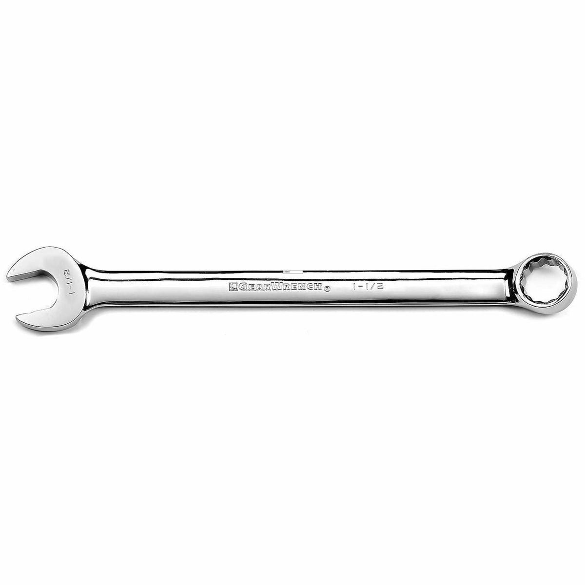 12-Point Long Pattern Combination Wrench, 12 Point, 1-1/2", Chrome/Polished Finish