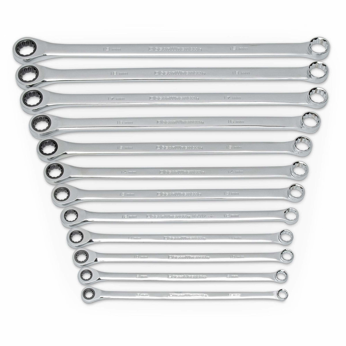 72-Tooth 12 Point XL GearBox™ Double Box Wrench Set, Ratcheting Box, 12 Pieces, Metric