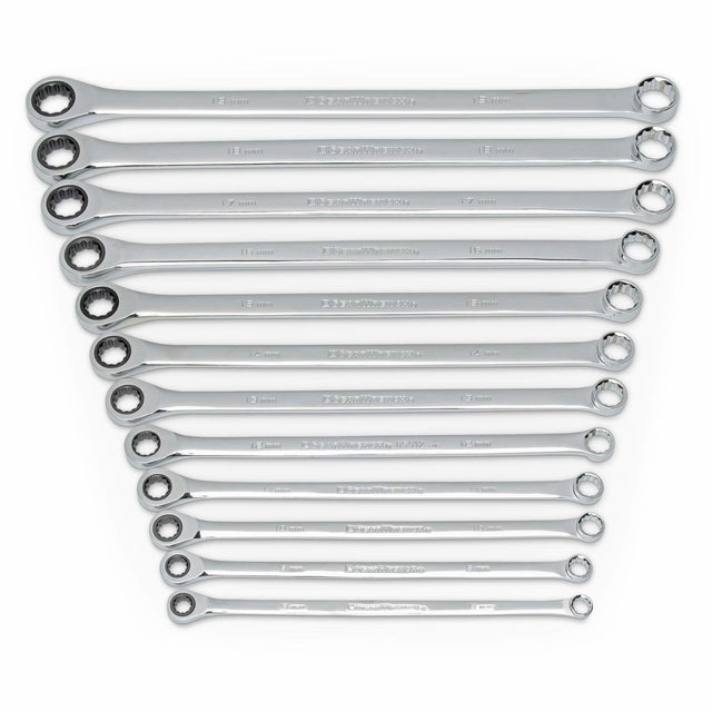 72-Tooth 12 Point XL GearBox™ Double Box Wrench Set, Ratcheting Box, 12 Pieces, Metric