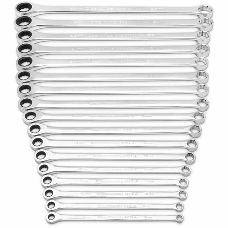 72-Tooth 12 Point XL GearBox™ Double Box Wrench Set, Ratcheting Box, 17 Pieces, Metric