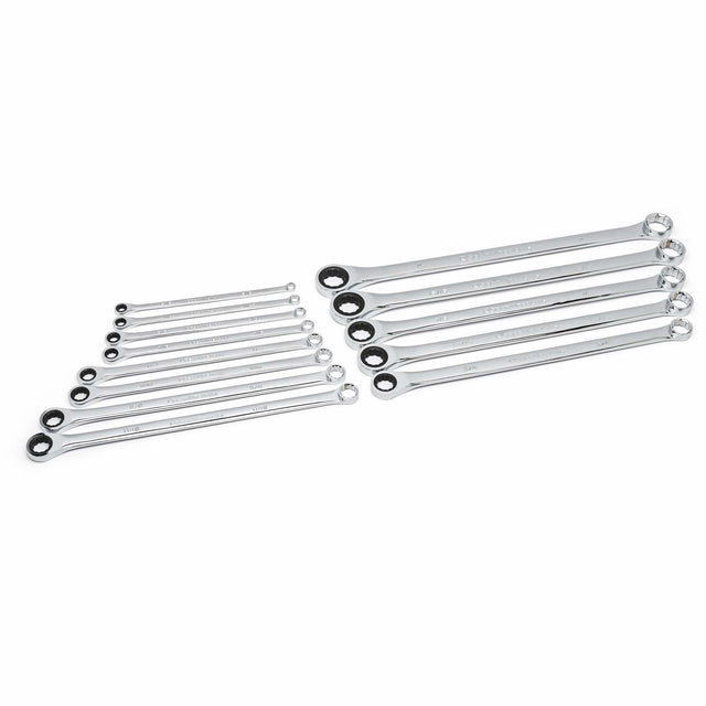 72-Tooth 12 Point XL GearBox™ Double Box SAE Wrench Set, Ratcheting Box, 13 Pieces, Imperial