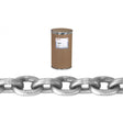 High Test Chain, Carbon Steel, 3/8" x 400' (121.9 m) L, Grade 43, 5400 lbs. (2.7 tons) Load Capacity
